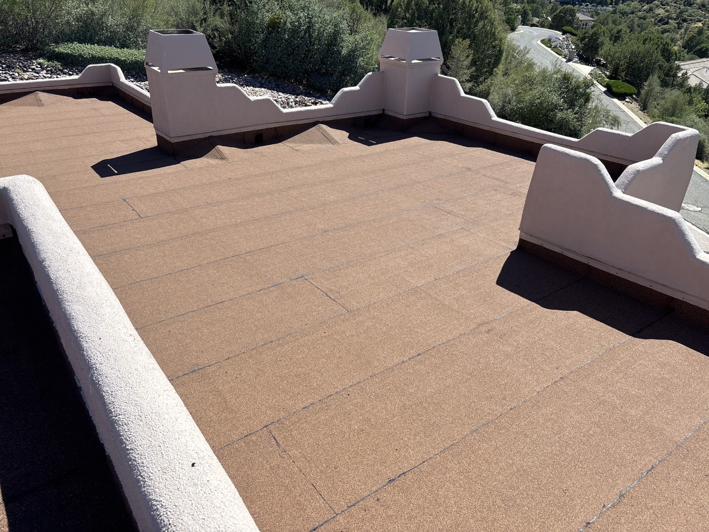 Torch Down Job Color: Resawn Shake - Torch Down Roofing System in Prescott, AZ Service